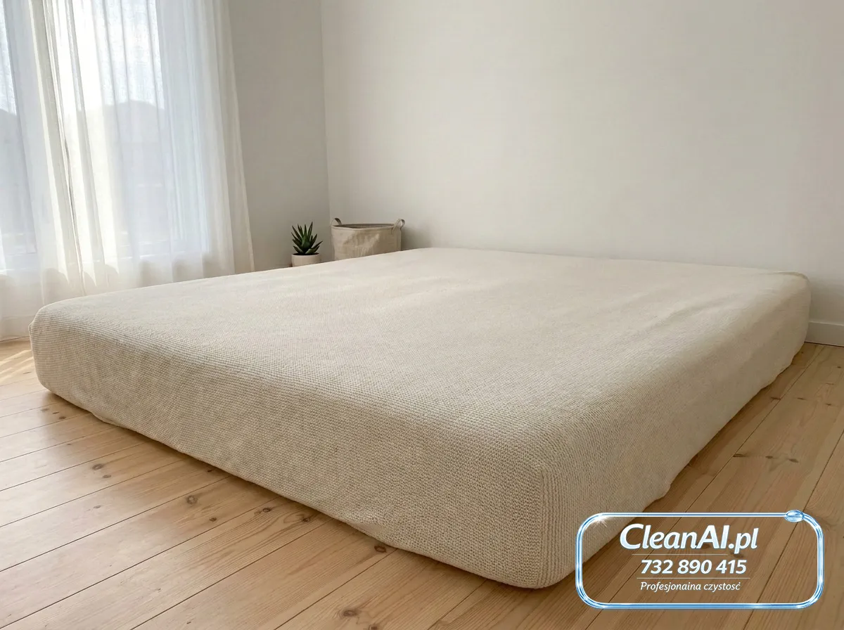 Materac z plamami — po